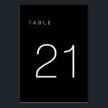 Numéro De Table Tableau minimaliste moderne noir et blanc Numéro 2<br><div class="desc">Ce numéro de table minimaliste moderne est parfait pour les numéros de table mariages ou n'importe quel numéro de table de fête! Entièrement personnalisable !</div>