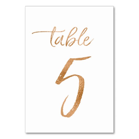 Numéro De Table Tableau no 5 (Par défaut)