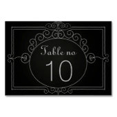 Numéro De Table Tableau noir vintage (Dos)