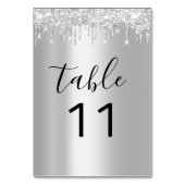 Numéro De Table Tableau Nombre Silver Grey Drivers Black Sparkly (Par défaut)
