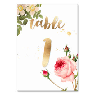 Numéro De Table Tableau PixDezines 1/Roses Vintages/Redoute