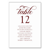 Numéro De Table Tableau Rustique Des Fleurs sauvages D'Automne (Par défaut)