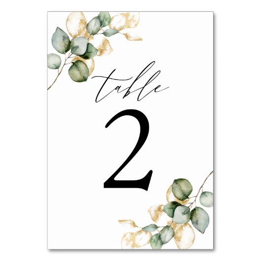 Numéro De Table Tableau vert n° 2 (Dos)