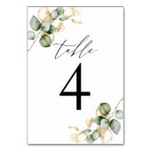 Numéro De Table Tableau vert n° 4 (Dos)