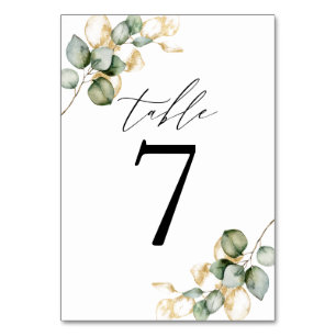 Numéro De Table Tableau vert n° 6