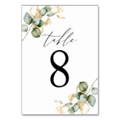 Numéro De Table Tableau vert n° 8 (Dos)