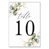 Numéro De Table Tableau vert numéro 10 (Dos)