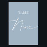 Numéro De Table Tablette minimaliste bleu foncé neuf<br><div class="desc">Tableau minimaliste bleu poussiéreux élégant neuf Numéro de tableau Articles correspondants disponibles.</div>