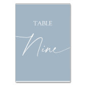 Numéro De Table Tablette minimaliste bleu foncé neuf (Dos)