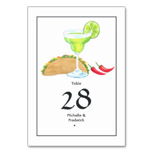 Numéro De Table Tacos et Tequila