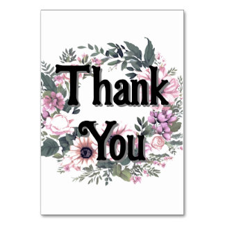 Numéro De Table Tag Fleur Thankyou Wreath Classy Coquette