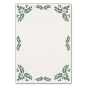Numéro De Table Talavera Green Floral Minimalist Spanish Wedding (Dos)