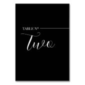Numéro De Table Tarjeta De Mesa Modern Black and White Table Numb (Par défaut)