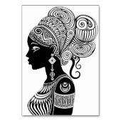 Numéro De Table Tatouage Tribal Portrait de Fille Africaine (Par défaut)