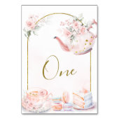 Numéro De Table Tea Party à Fête des mariées rose (Par défaut)