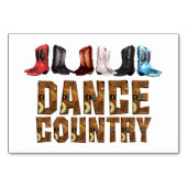 Numéro De Table TEE Line Dance Pays (Devant)