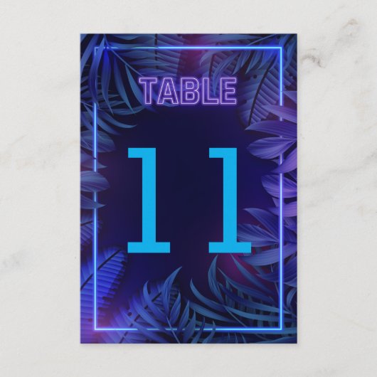 Numéro de table téléchargeable pour une fête Fun N (Devant)