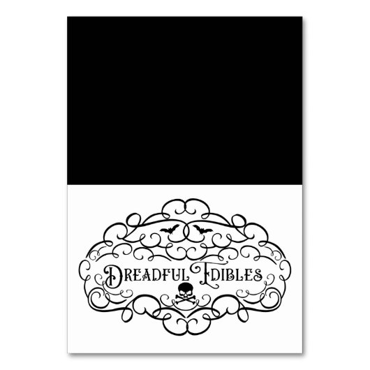 Numéro De Table Tente alimentaire Vintage Halloween (Par défaut)