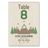 Numéro De Table Tente Canvas Camping Bar Mitzvah (Dos)