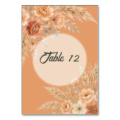 Numéro de table Terracotta Bloom (Dos)