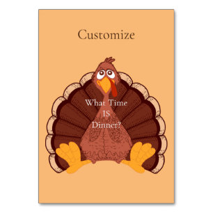Numéro De Table Thanksgiving Turkey Thunder Cove
