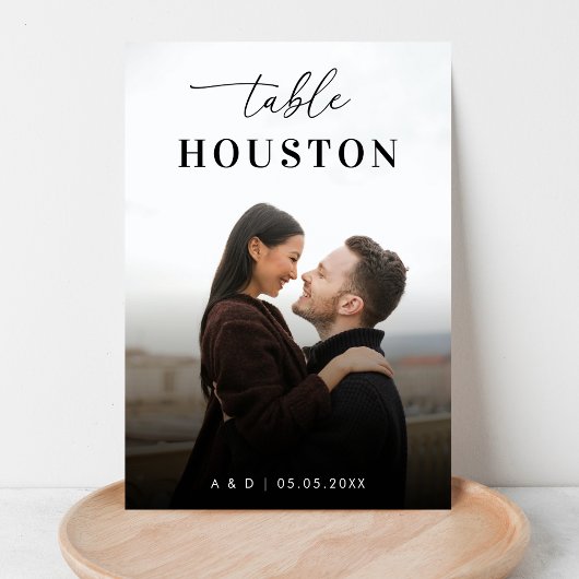 Numéro De Table Thème de voyage moderne Destination Nom Mariage ph