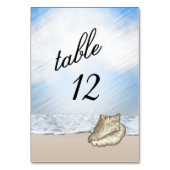Numéro de table thème plage (Par défaut)