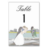 Numéro De Table Thème traditionnel écossais et Mariage celte (Par défaut)