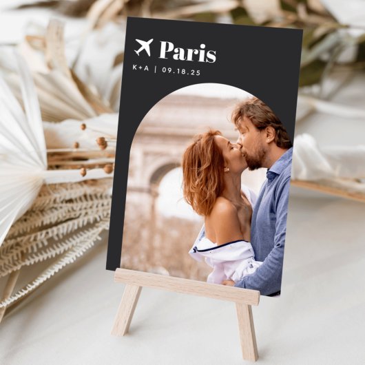 Numéro De Table Thème Voyage mariage Destination Photo & Nom