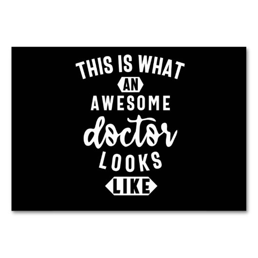 Numéro De Table This Is What An Awesome Doctor Looks Like (Devant)