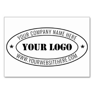 Numéro De Table Timbre d'entreprise du logo d'entreprise personnal