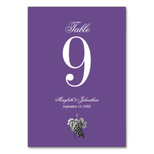 Numéro De Table Toile & Calligraphie Mariage modifiable
