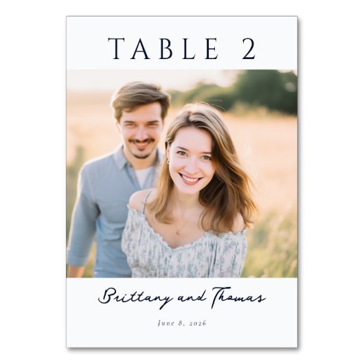 Numéro De Table Ton Terre Joyeuse Photo Décontractée (Par défaut)