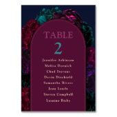 Numéro De Table Tons bijoux chic fleurs mariages numéros sièges (Dos)