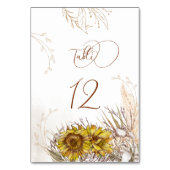 Numéro De Table Toscane Automne Texture Tracery (Par défaut)