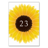 Numéro De Table Tournesol (Dos)