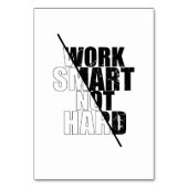 Numéro De Table travail intelligent pas dur (Dos)