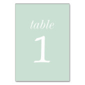 Numéro De Table True Simplicité 2 Mariage de la table Numéro (Dos)