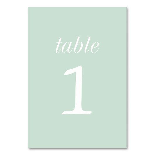 Numéro De Table True Simplicité 2 Mariage de la table Numéro (Par défaut)