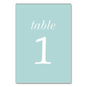 Numéro De Table True Simplicité 2 Ocean Mist Mariage Numéro de tab (Par défaut)