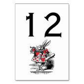Numéro De Table Trumpeter Alice de la Cour du lapin blanc au pays  (Dos)