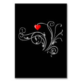 Numéro De Table Tuxedo Suit & Bride Mariage Silhouette (Dos)