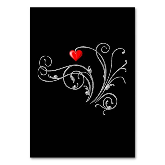 Numéro De Table Tuxedo Suit & Bride Mariage Silhouette (Dos)