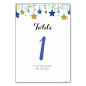 Numéro De Table Twinkle Twinkle Modern Table Numéro (Dos)