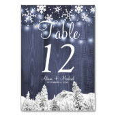Numéro De Table Twinklights mariage des flocons de neige merveille (Par défaut)