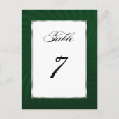 Numéro de table Twirl vert (Devant)