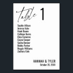 Numéro De Table Typographie contemporaine simple et élégante<br><div class="desc">Audacieux, simple, contemporain, élégant. Ce design vient compléter une collection grandissante de pièces uniques qui attirent l'oeil et se distinguent. Utilisez les champs modèles pour modifier les détails du détenteur de place et faire de la conception votre propre. D'autres couleurs et styles sont disponibles dans cette collection. Vous pouvez également...</div>
