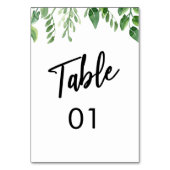 Numéro De Table Typographie d'écriture manuscrite décontractée de (Dos)