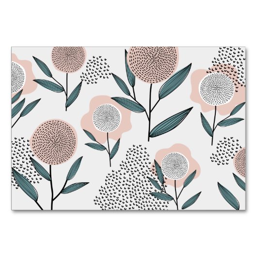 Numéro De Table Un rose (Devant)