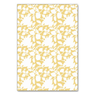 Numéro De Table Un tapis jaune avec un motif répétitif motif resem